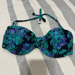 ZIMMERMANN Filigree Stud Ladder Balconette Swimsuit Top size 0 A-B Green/Purple